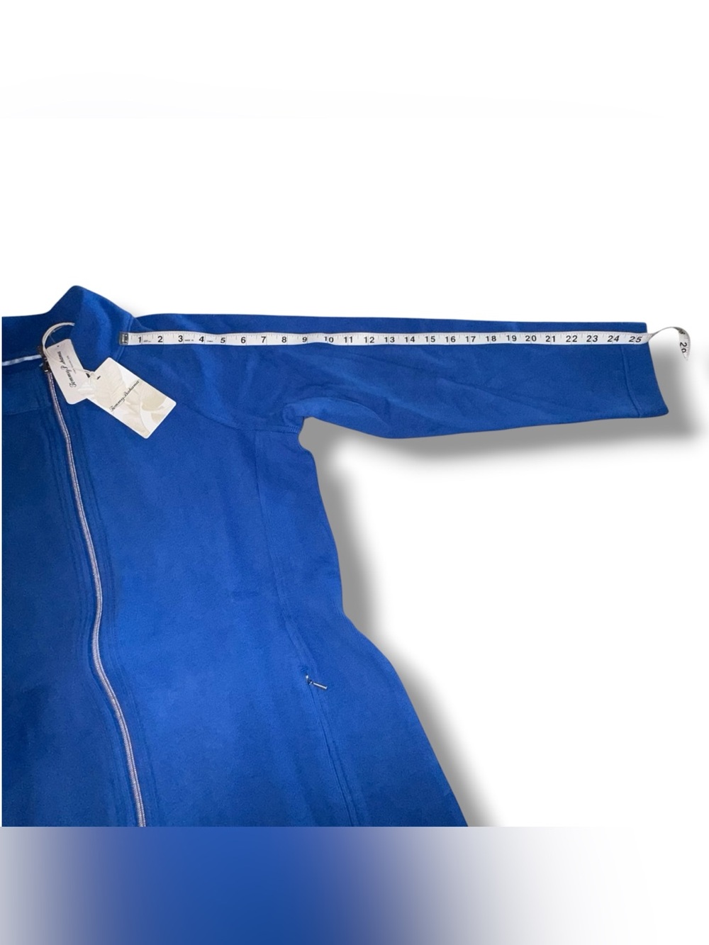 NWT TOMMY BAHAMA Aruba Full-Zip - Cobalt Sea Blue Women’s Large - Picture 7 of 7